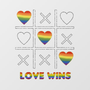 LGBT Love Wins Window Cling