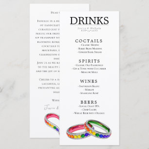 🌈 LGBT + lovely text Intertwined in Pride Menu