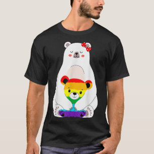 LGBT Mama Bear Gay Pride Equal Rights Rainbow Moth T-Shirt