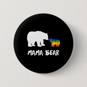Lgbt Mama Bear Mum Lesbian Gay Biual Transgender 6 Cm Round Badge