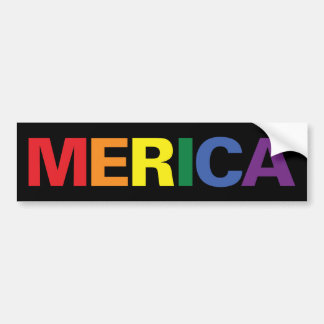 LGBT Merica Bumper Sticker