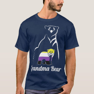 LGBT NonBinary Grandma Bear Enby Non Binary Pride T-Shirt