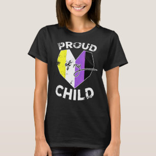 Lgbt Nonbinary Pride Flag Cute Hearts Proud Of My T-Shirt
