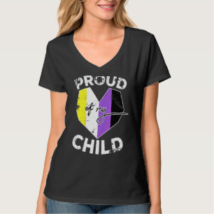 Lgbt Nonbinary Pride Flag Cute Hearts Proud Of My T-Shirt