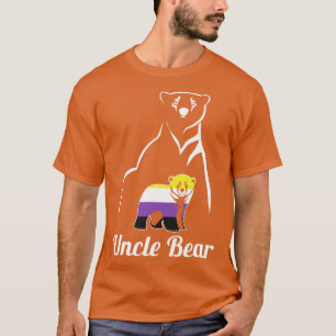 LGBT NonBinary Uncle Bear Enby Non Binary Pride T-Shirt