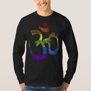 Lgbt Om Yoga Lgbt Pride Aum Ohm Symbol T-Shirt