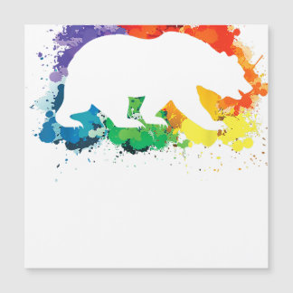 LGBT Paint Splatters Gay Bear 