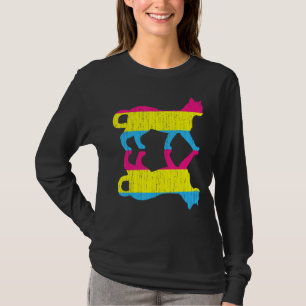 Lgbt Pan Pride Pansexuality Flag Pet Animal Cat Pa T-Shirt