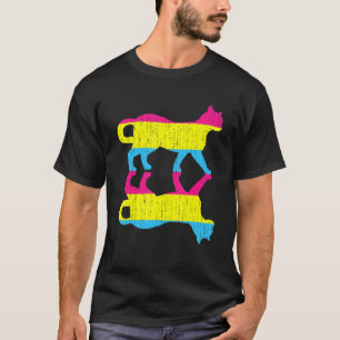 Lgbt Pan Pride Pansexuality Flag Pet Animal Cat Pa T-Shirt