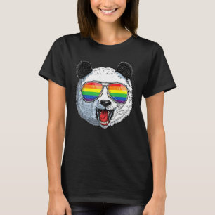 Lgbt Pandas Gay Pride Month Rainbow Flag Lgbtq Sun T-Shirt