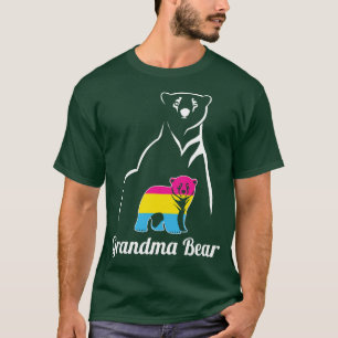 LGBT Pansexual Grandma Bear Pan Pride Flag T-Shirt