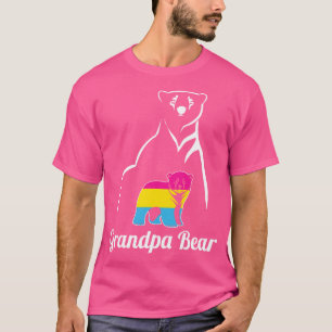 LGBT Pansexual Grandpa Bear Pan Pride Flag T-Shirt