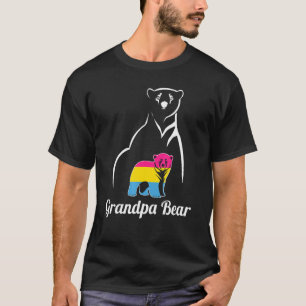 Lgbt Pansexual Grandpa Bear Pan Pride Flag T-Shirt