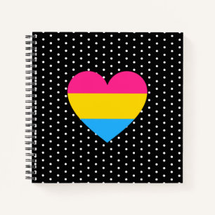 LGBT Pansexual Pride Heart Notebook