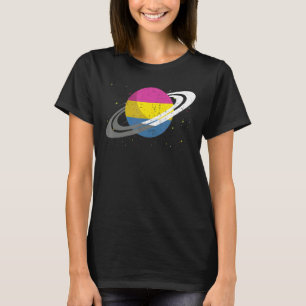 Lgbt Pansexuality Flag Saturn Pan Queer Equality P T-Shirt