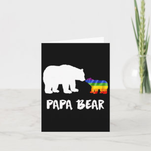 Lgbt Papa Bear Dad Lesbian Gay Biual Transgender Card