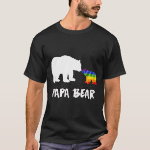 Lgbt Papa Bear Dad Lesbian Gay Biual Transgender T-Shirt