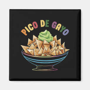 LGBT Pico De Gayo Funny Gay Pride Rainbow Magnet
