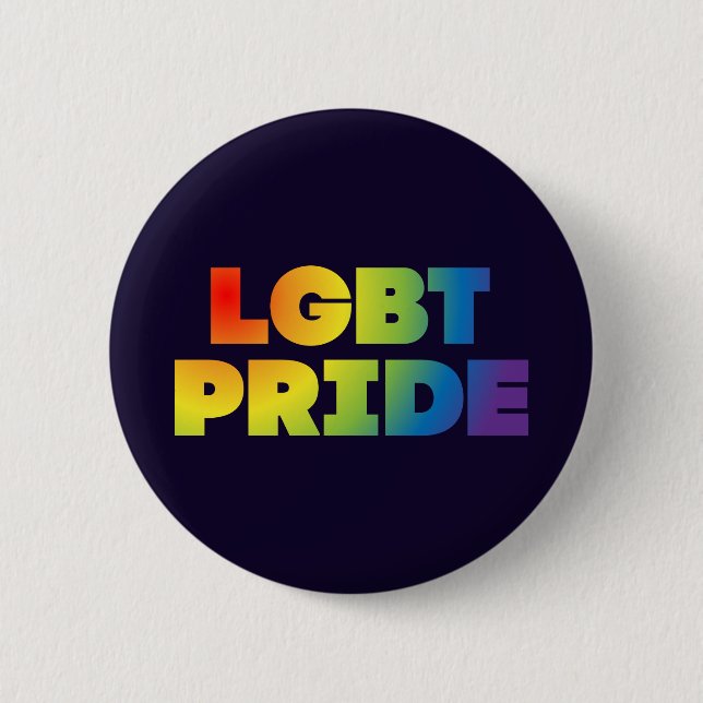 LGBT PRIDE 6 CM ROUND BADGE (Front)