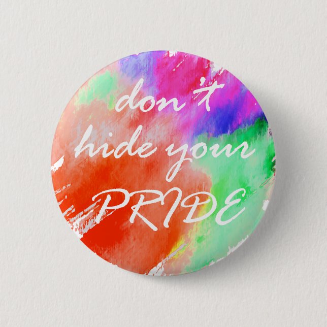 LGBT Pride 6 Cm Round Badge (Front)