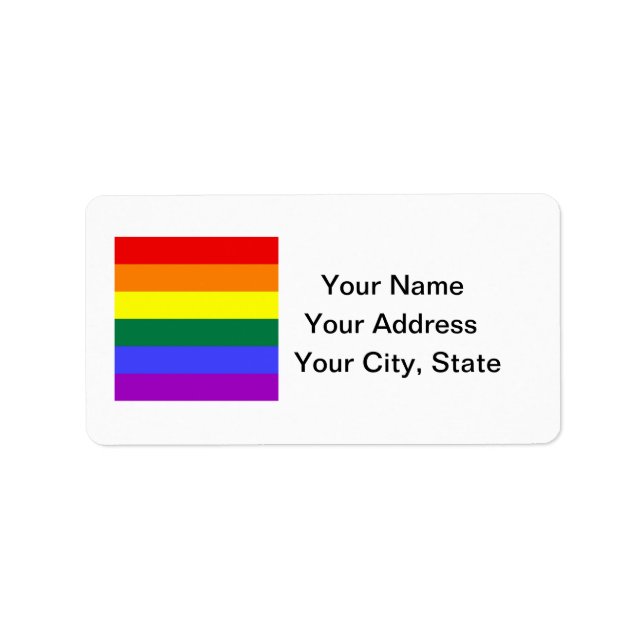 LGBT Pride Address Label Sheet (Front)