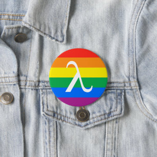 LGBT Pride and Activism Lambda 7.5 Cm Round Badge