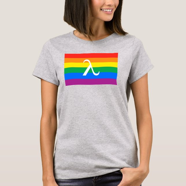LGBT Pride and Activism Lambda T-Shirt (Front)