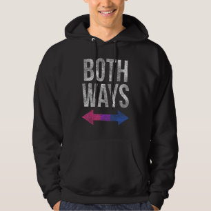 LGBT Pride Bisexual Love Both Ways Arrow Rainbow H Hoodie