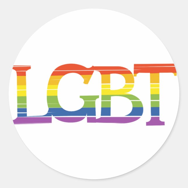 LGBT pride Classic Round Sticker (Front)