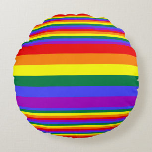 LGBT Pride Colours Round Cushion