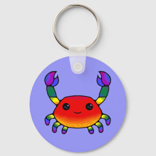 LGBT+ Pride Crab Keychain