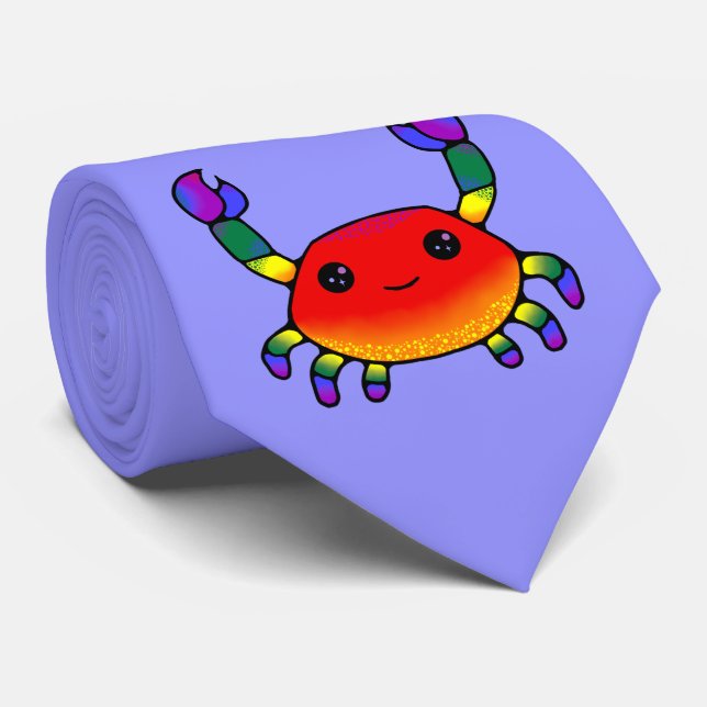 LGBT+ Pride Crab Tie (Rolled)