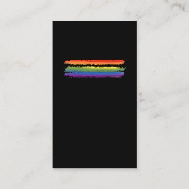 LGBT Pride Equality Awareness Gay Lesbian Business Card (Front)