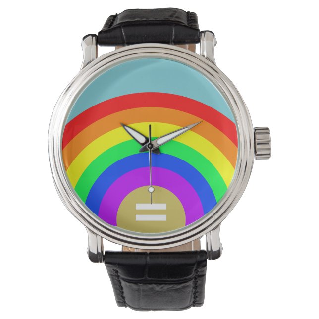 LGBT Pride Equality is the Gold Under the Rainbow Watch (Front)