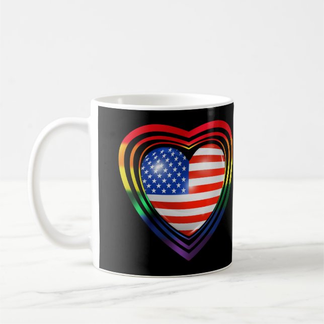 lgbt pride flAG Coffee Mug (Left)