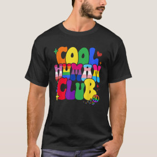 LGBT Pride Flag Cool Human Club  Transgender Lesbi T-Shirt