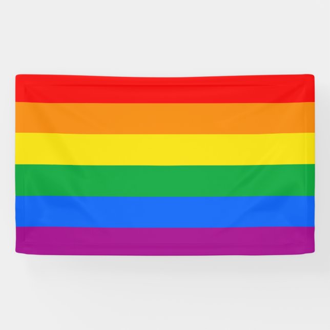 LGBT Pride Flag / Rainbow Flag Banner (Horizontal)