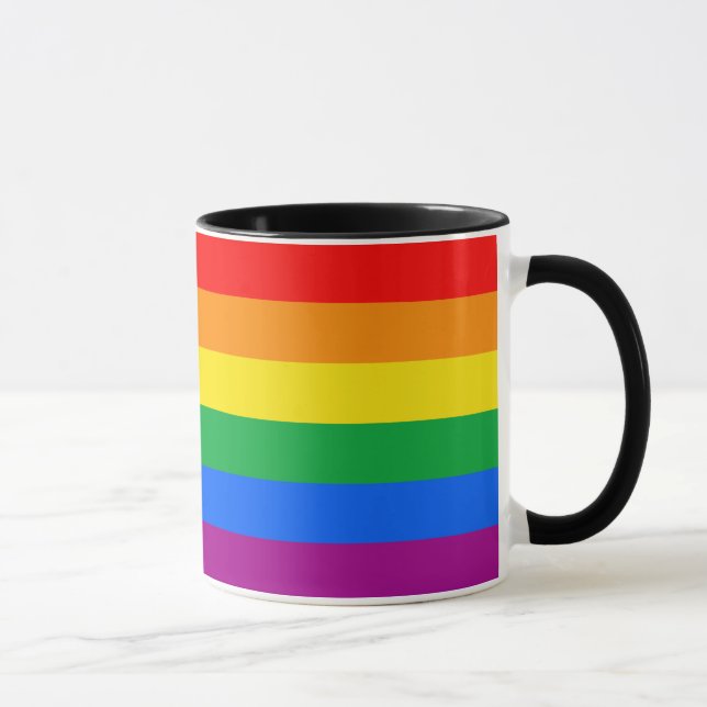 LGBT Pride Flag / Rainbow Flag Mug (Right)