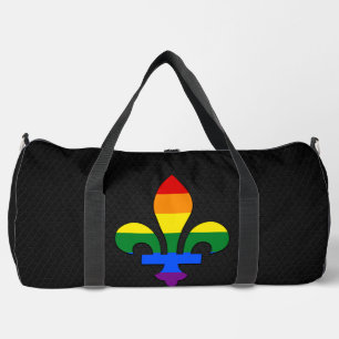 LGBT pride fleur-de-lis  Duffle Bag