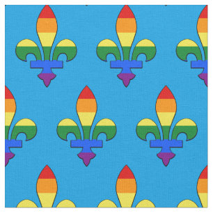 LGBT pride fleur-de-lis Fabric