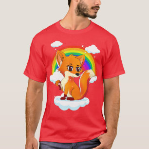 LGBT Pride Fox with rainbow for Gay Pride Month T-Shirt
