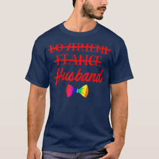 Lgbt Pride Gay Bachelor Party Boyfriend Engagement T-Shirt