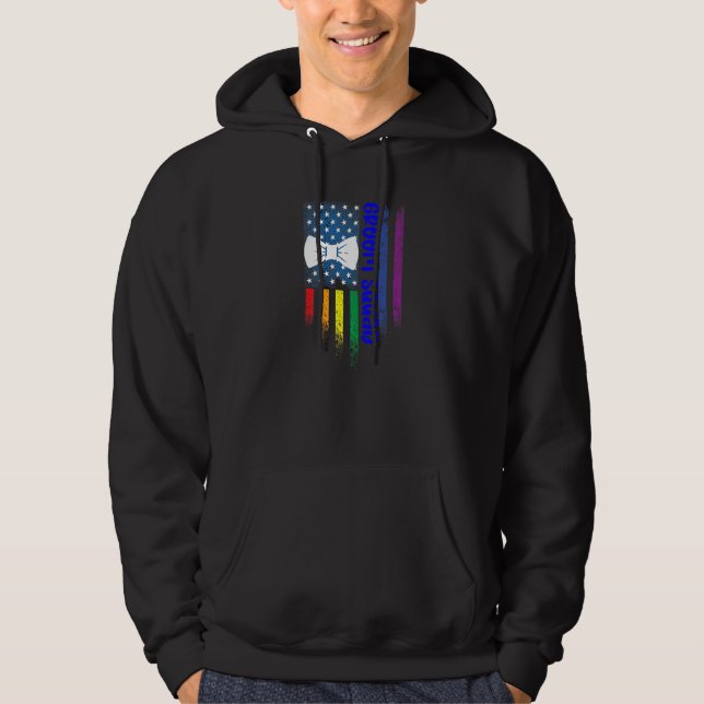 Lgbt Pride Gay Bachelor Party Engagement  6 Hoodie (Front)