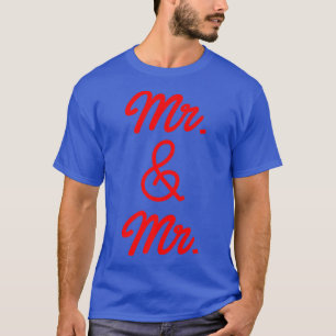 Lgbt Pride Gay Bachelor Party Mr And Mr Engagement T-Shirt