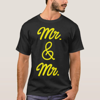Lgbt Pride Gay Bachelor Party Mr And Mr Engagement T-Shirt