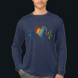 LGBT Pride Gay Lesbian Modern Rainbow Heartbeat Tri-Blend Shirt<br><div class="desc">LGBT Pride Gay Lesbian Modern Rainbow Heartbeat T-Shirt. This modern LGBT themed design features a rainbow coloured video game controller #LGBT #gay #pride #lesbian #bisexual #transgender #queer #equality #rainbow #fashion #fashionable #style #stylish #love</div>