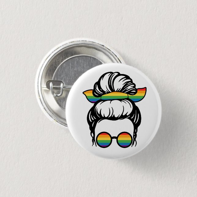LGBT-Pride. Gay love          Button (Front & Back)