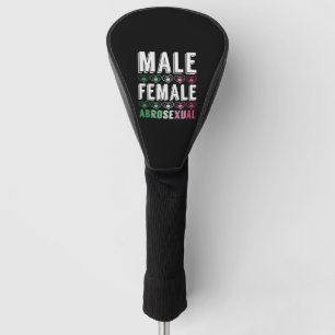 LGBT Pride Gift Male Female Abrosexual Golf Head Cover