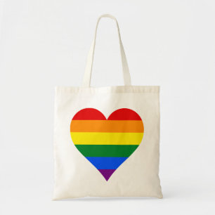 LGBT pride hearts Budget Tote