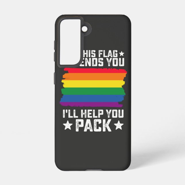 LGBT Pride If This Flag Offends You I'll Help You Samsung Galaxy S21 Case (Back)